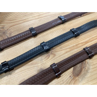 Riendas de goma Jump'In con topes Caoba Burdeos