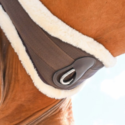 Cincha Anatómica Jump'In Safety One Choco / oveja cruda