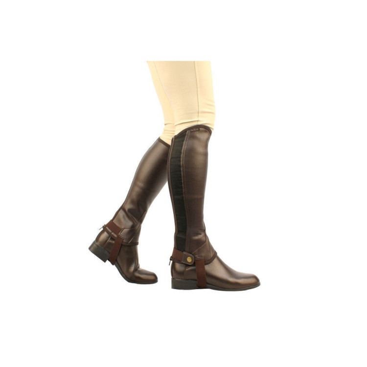 Mini-chaps de cuero Saxon Equileather Mini-chaps de cuero Saxon Equileather