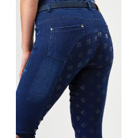 Pantalón Dublin vaquero mujer Shona Full Grip Impresión de Silicona Denim azul claro Azul marino