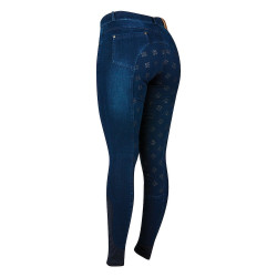 Pantalón Dublin vaquero mujer Shona Full Grip Impresión de Silicona Denim azul claro Azul marino