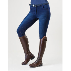 Pantalón Dublin vaquero mujer Shona Full Grip Impresión de Silicona Denim azul claro Azul marino