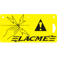 Letrero indicador cerca eléctrica Lacmé por 10 Letrero indicador cerca eléctrica Lacmé por 10