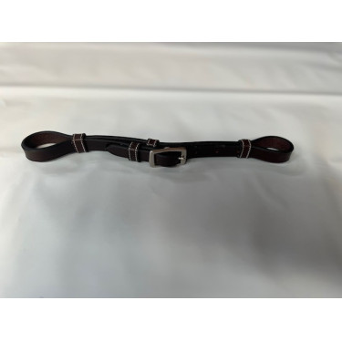 Gourmette de cuero Jump'In para hackamore Havana Marrón