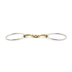 Mors 2 anillos 110 mm Jump'In cañón grueso 20 mm doble rotura