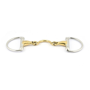 Muserola con oliva Jump'In de doble rotura con paso para la lengua Muserola con oliva Jump'In de doble rotura con paso para la lengua