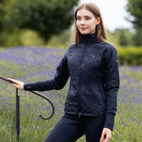 Chaqueta acolchada ligera Horze Zoe mujer Azul marino