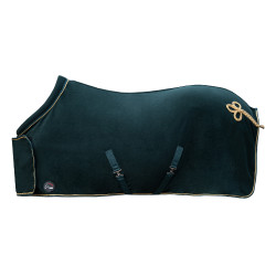 Manta secante HKM con alamar Verde abeto / oro Manta secante HKM con alamar Verde abeto / oro