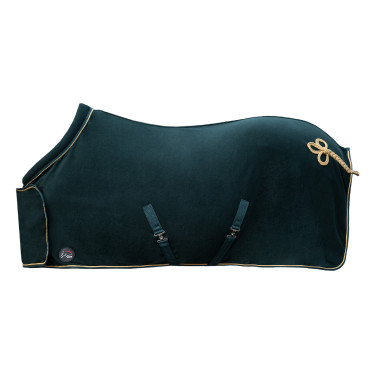 Manta secante HKM con alamar Verde abeto / oro Manta secante HKM con alamar Verde abeto / oro