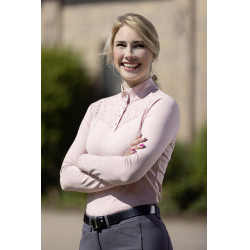 Camiseta funcional HKM Berry Lace Rosa viejo