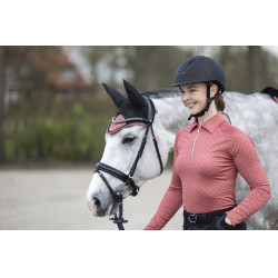 Camiseta funcional HKM Rosewood Allover Print Oxido Marrón