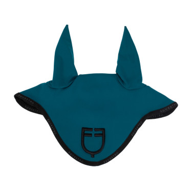 Caperuza anti-moscas de tejido técnico con logo GP Equestro Petróleo / negro Azul