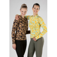 Camiseta Clolour Breeze de manga larga HKM Naranja lechoso Azul