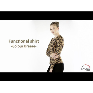 Camiseta Clolour Breeze de manga larga HKM Natural Marrón