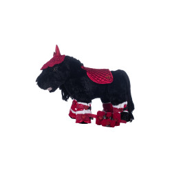 Set de equitación Cuddle Pony HKM Roja Rojo Set de equitación Cuddle Pony HKM Roja Rojo