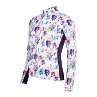 Camiseta funcional Lilac Flower HKM Blanco / violeta