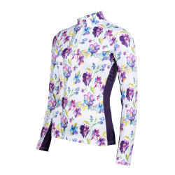 Camiseta funcional Lilac Flower HKM Blanco / violeta