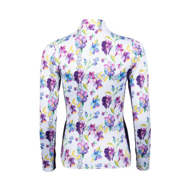 Camiseta funcional Lilac Flower HKM Blanco / violeta