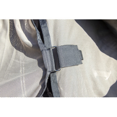 Manta antimoscas con flecos desmontable Stylec HKM Plateado / gris Plata Manta antimoscas con flecos desmontable Stylec HKM Plateado / gris Plata