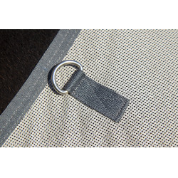 Cubre-moscas con flecos estilo con cubre-cuello desmontable HKM Cubre-moscas con flecos estilo con cubre-cuello desmontable HKM