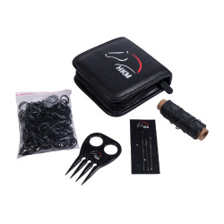 Kit de trenzas para crin HKM Negro