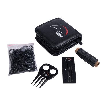 Kit de trenzas para crin HKM Negro