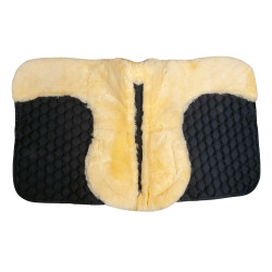 Alfombra de oveja auténtica HKM Negro / naturaleza