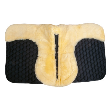 Alfombra de oveja auténtica HKM Negro / naturaleza