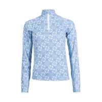 Camiseta funcional Minimal de manga larga HKM Azul humo / blanco Camiseta funcional Minimal de manga larga HKM Azul humo / blanco