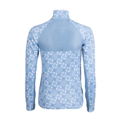 Camiseta funcional Minimal de manga larga HKM Azul humo / blanco