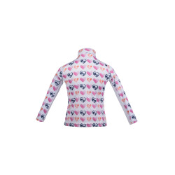 Camiseta funcional Hearts Kids HKM Blanco / rosa vivo Motifs
