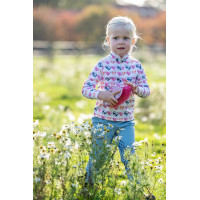 Camiseta funcional Hearts Kids HKM Blanco / rosa vivo Motifs