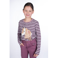 Polo de manga larga Alva HKM Lila Azul Polo de manga larga Alva HKM Lila Azul