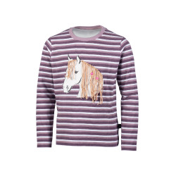 Polo de manga larga Alva HKM Lila Azul