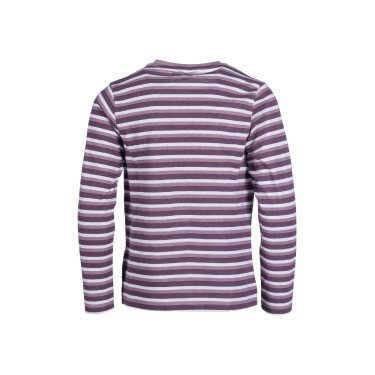 Polo de manga larga Alva HKM Lila Azul