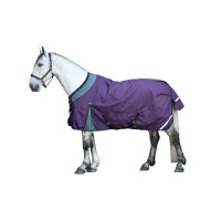 Cobertura de exterior Liberty 1200D forro liso HKM Color vino / gris Violeta