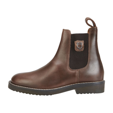 Botas unisex con suela de goma antideslizante Classic Plus Equestro Castaño Marr&amp;amp;amp;oacute;n