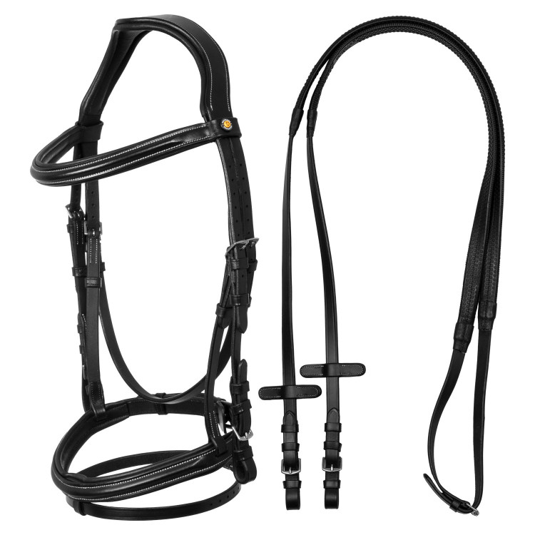 Brida anatómica elevada y acolchada Equestro