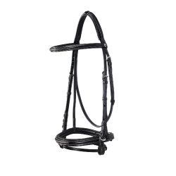 Brida inglesa de cuero con bordados Deco Equestro