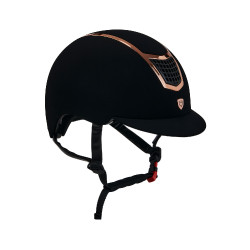 Casco Eclipse de terciopelo liso (3 acolchados) Equestro