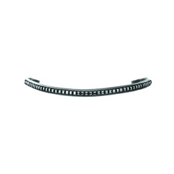 Frontal de cuero con clincher plateado Margot Equestro