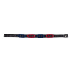 Frontal de cuero con decoraciones bicolor Polo S Equestro