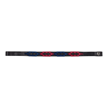 Frontal de cuero con decoraciones bicolor Polo S Equestro