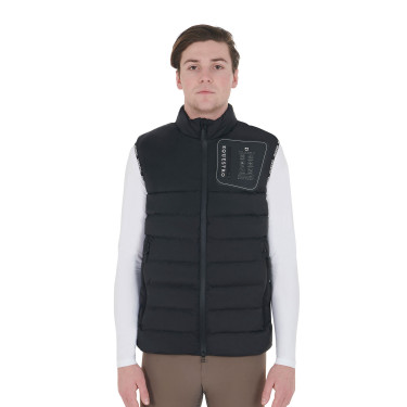 Chaleco de tejido elástico con parche de silicona para hombre Equestro