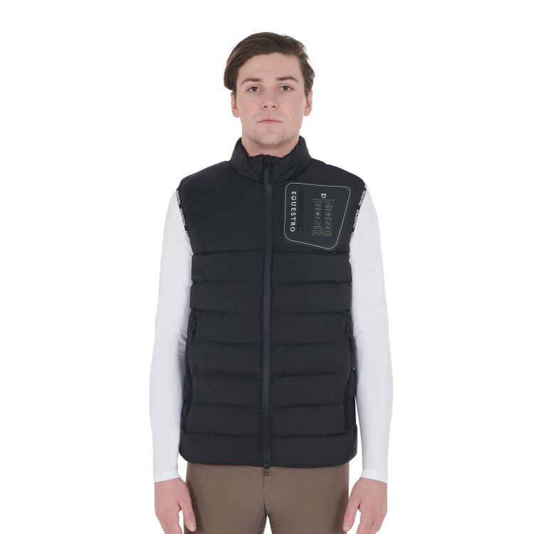 Chaleco de tejido elástico con parche de silicona para hombre Equestro