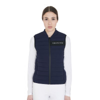 Chaleco de tejido técnico cortaviento para mujer Equestro Marino Azul marino Chaleco de tejido técnico cortaviento para mujer Equestro Marino Azul marino