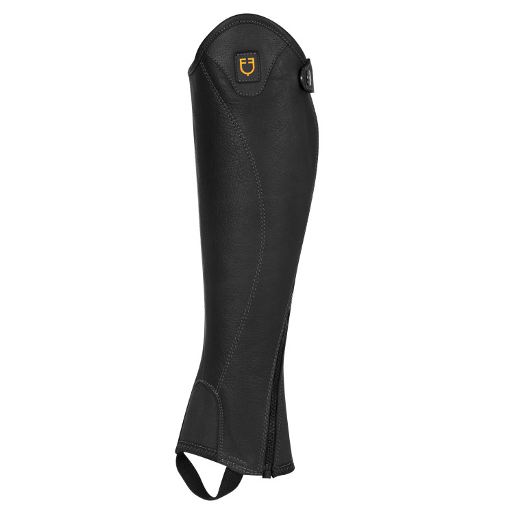 Mini-chaps unisex de cuero flexible con cremallera lateral Magellano Equestro