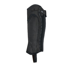 Mini-chaps de cuero con perfil en contraste Equestro