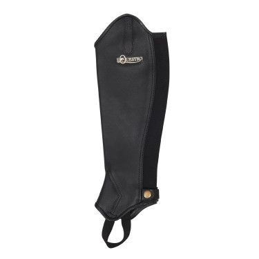 Mini-chaps de cuero suave con cremallera trasera Dunster Equestro