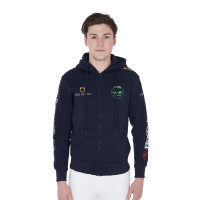 Sudadera con capucha con multi-logo para hombre Equestro Marino